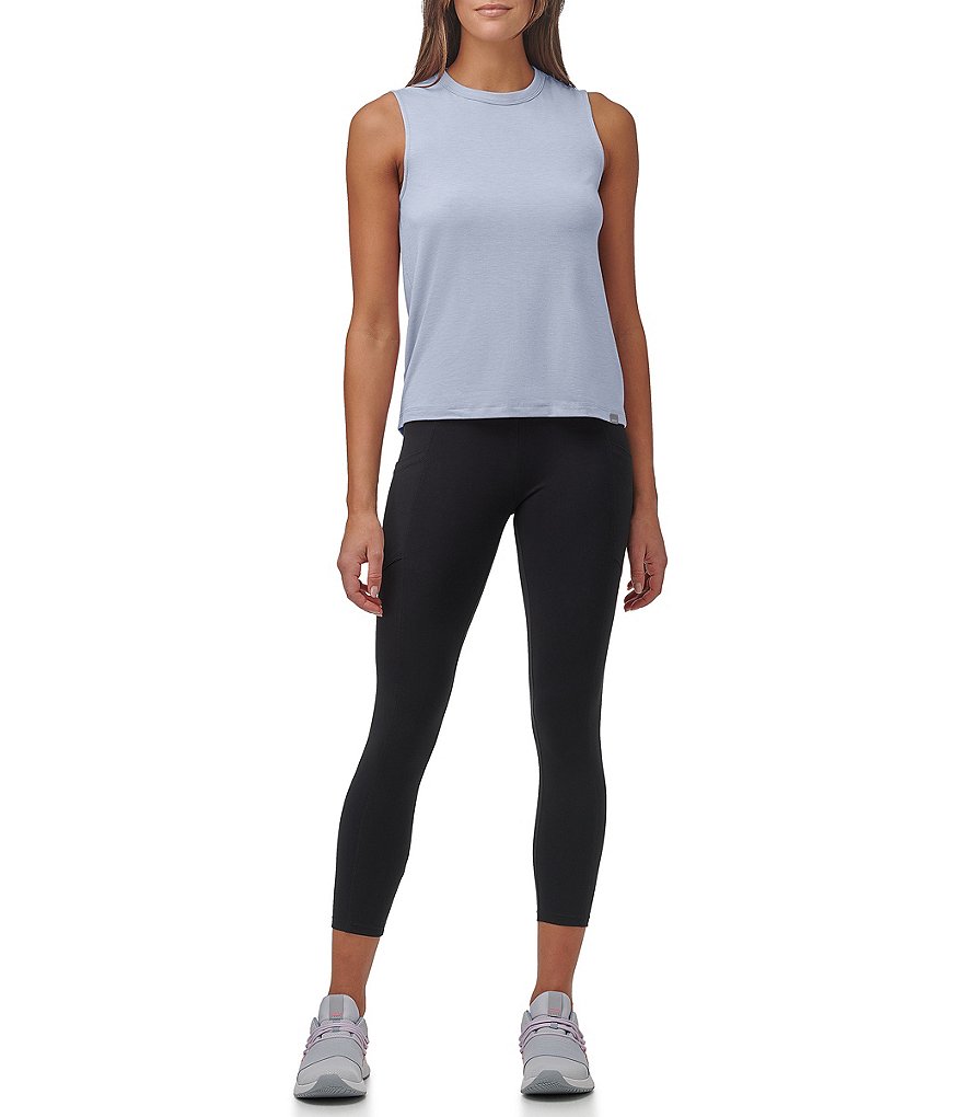 Marc New York Crew Neck Twisted Keyhole Back Sleeveless Tank