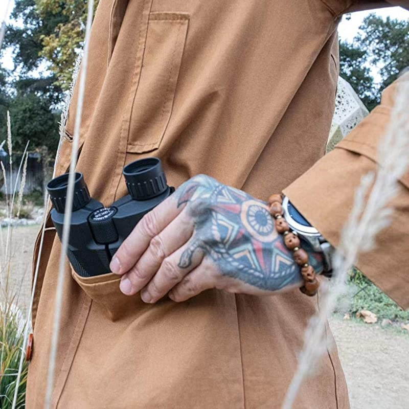 10x25 Compact Binoculars for Adults and Kids Small Binoculars for Concerts Bird Watching Hunting Travel and Sports Games