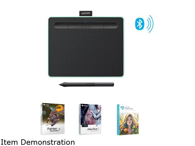 Wacom Intuos Wireless Graphics Drawing Tablet with 3 Bonus Software Included, 10.4" X 7.8", Black (CTL6100WLK0)