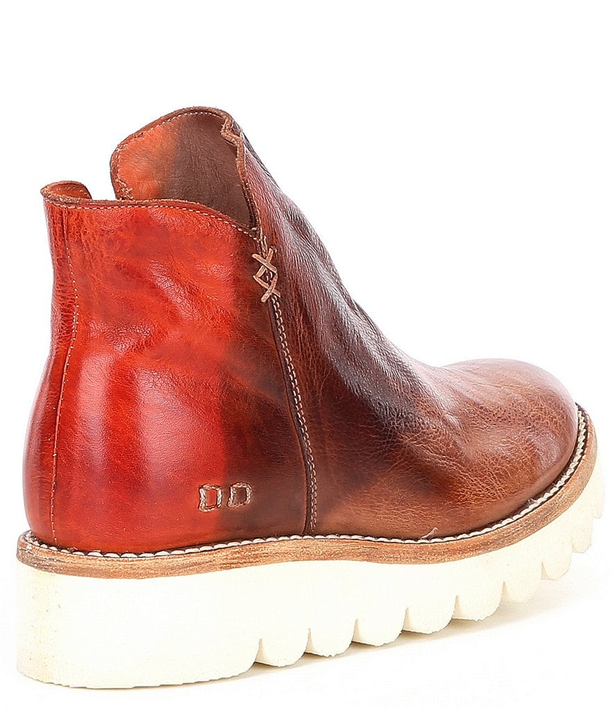 Bed Stu Lydyi Leather Scalloped Sole Booties