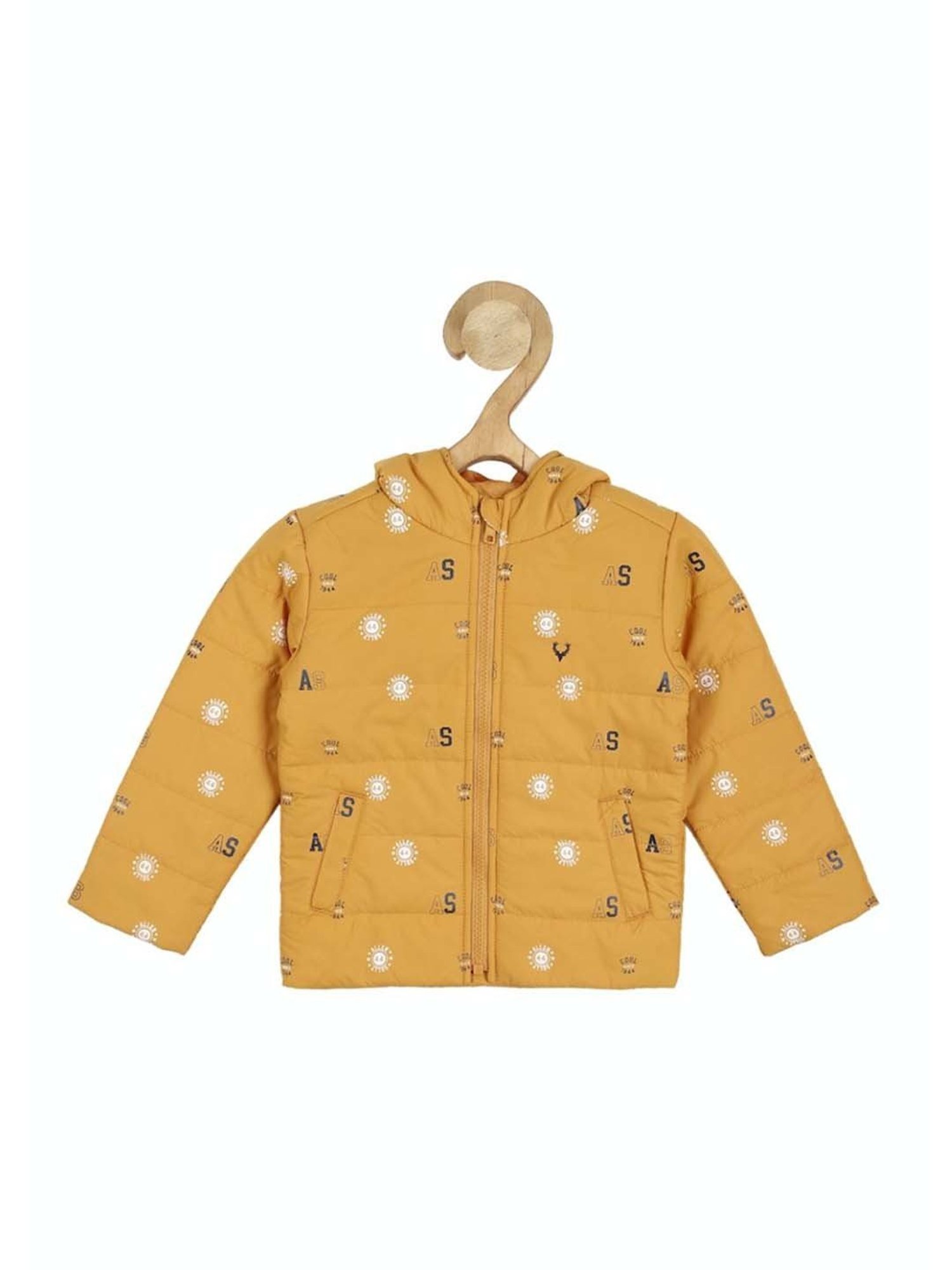 Allen Solly Junior Navy & Green Color Block Full Sleeves Jacket