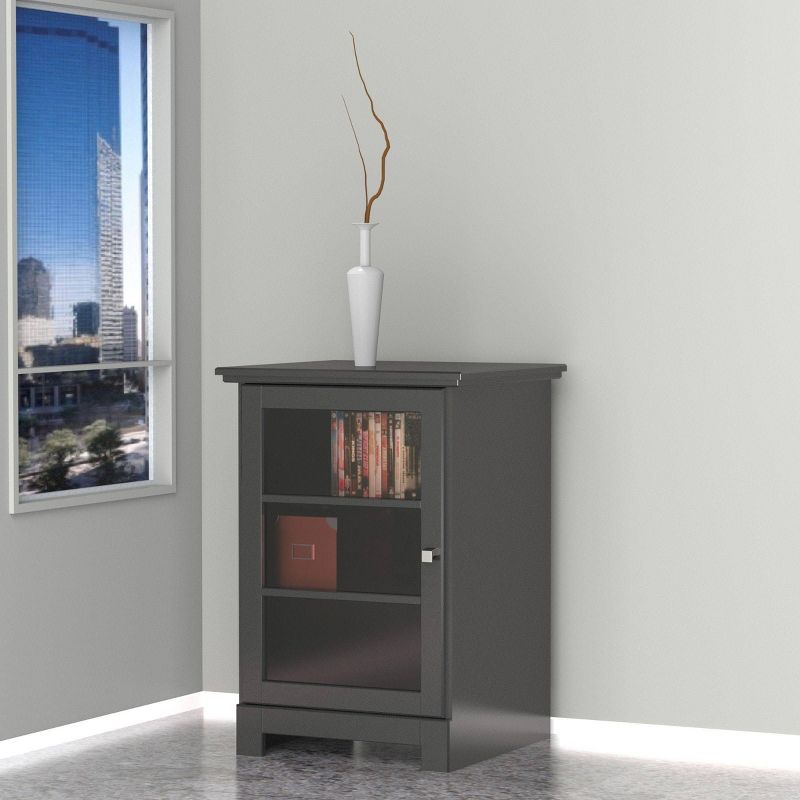 Pinnacle 1 Door Audio Tower Black - Nexera