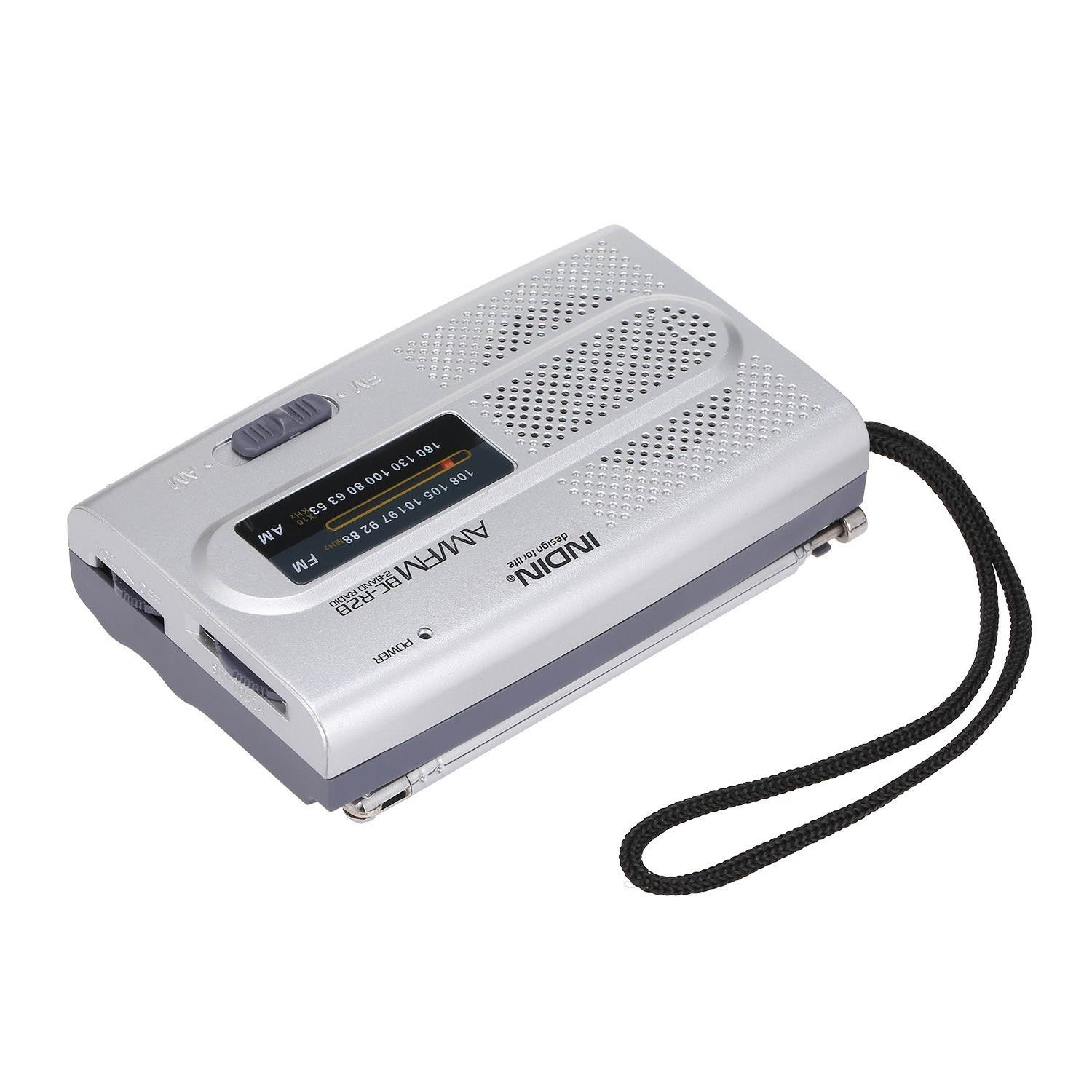 INDIN BC-R28 AM FM Radio Portable Pocket Radio Digital Music Player Mini Speaker for House & Outdoor