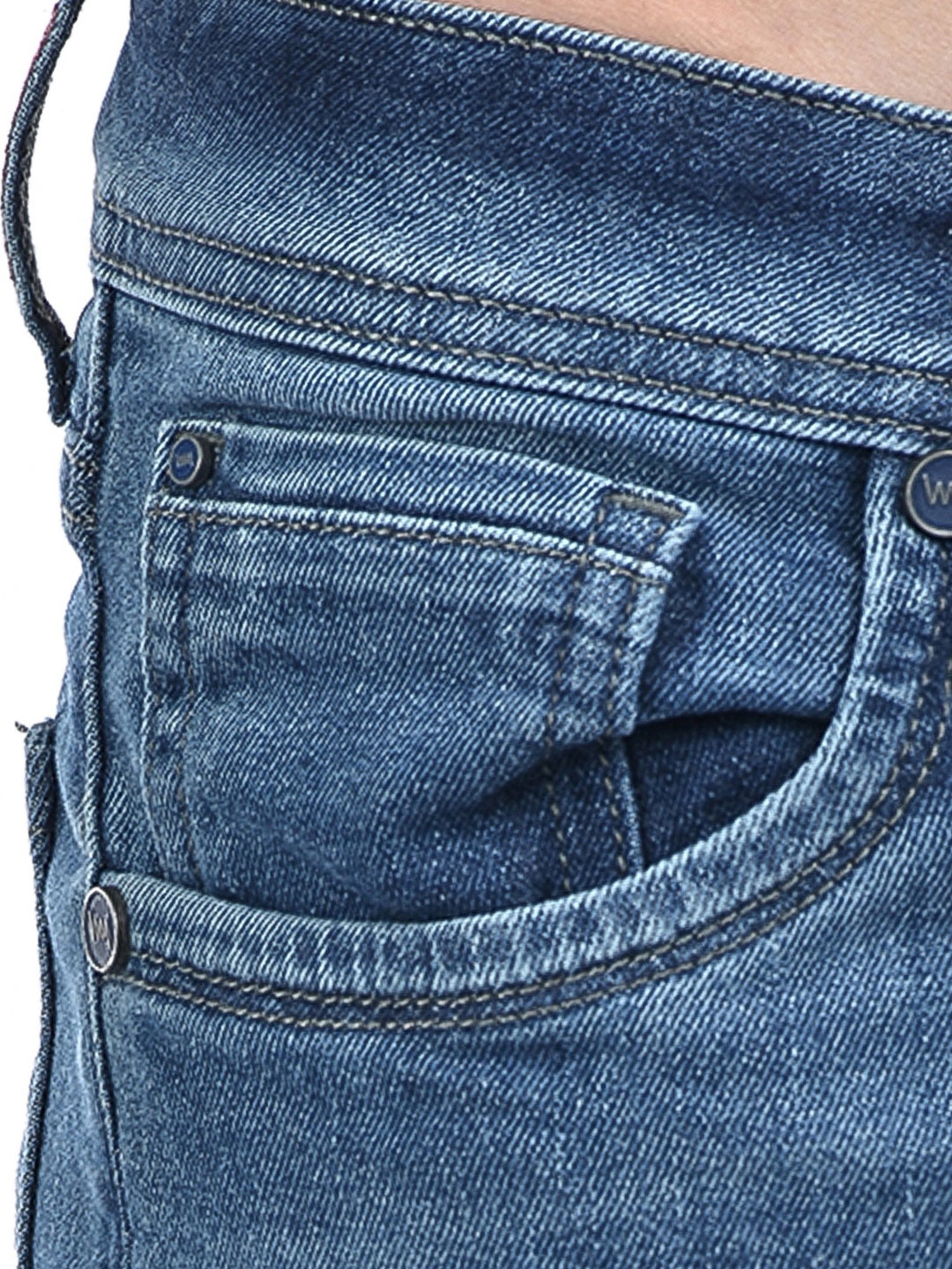 Lawman Pg3 Blue Straight Fit Lightly Washed Jeans