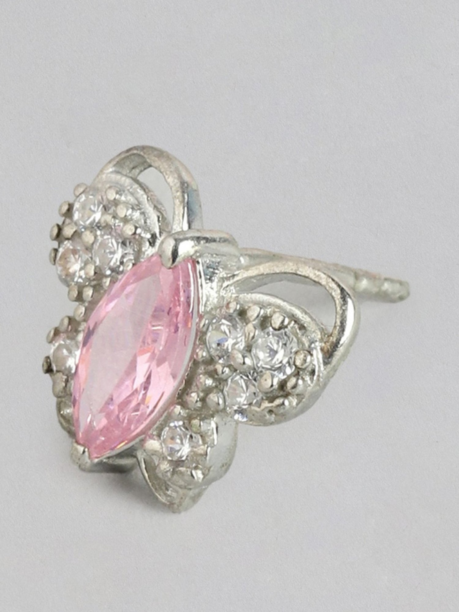 Zavya Elegant Butterfly CZ Studded 92.5 Sterling Silver Stud