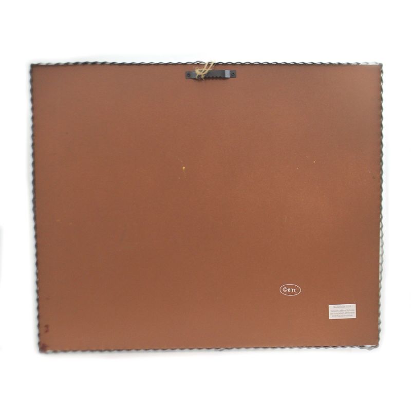 Fall 15.5" Gallery Bittersweet Wreath Print Autumn Pumpkins  -  Wall Sign Panels