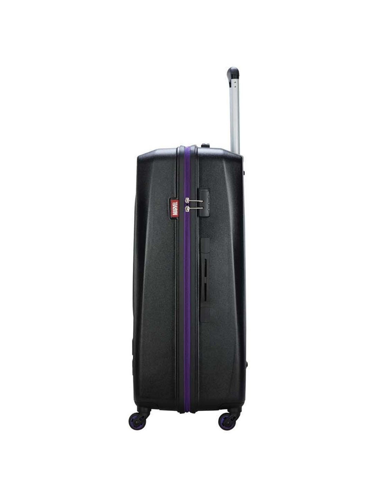 Skybags Marvel Black Textured Hard Large Trolley Bag - 56 cm