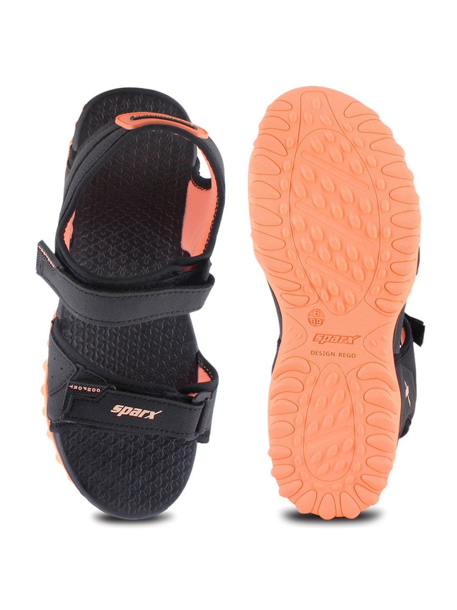 Sparx Women's Black Floater Sandals