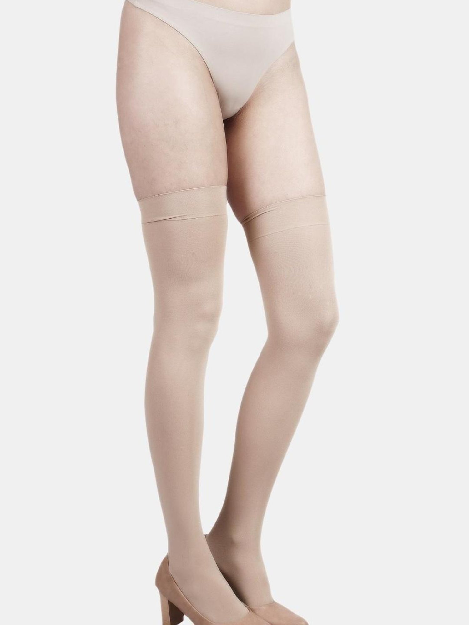 Da Intimo Brown Lace Stockings