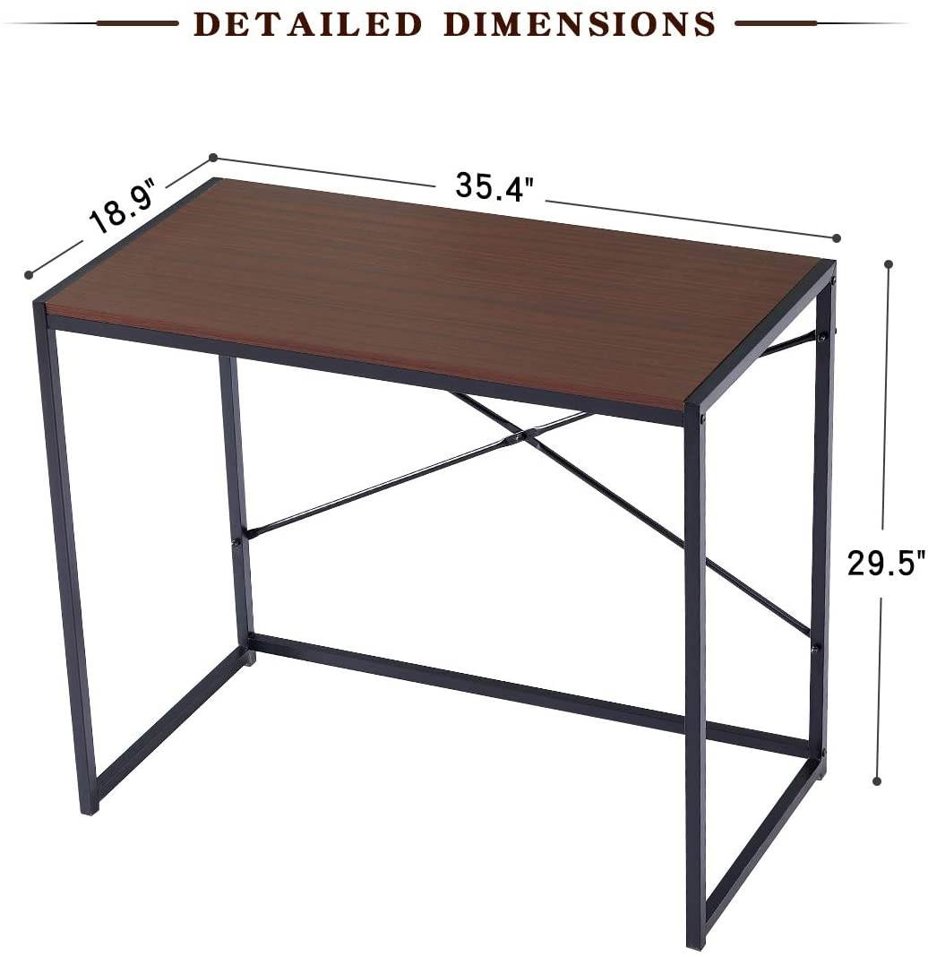 Lifetech Computer Desk 43.3" Modern Study Writing Desk for Home Office Simple Small Desk for Small Spaces, Black