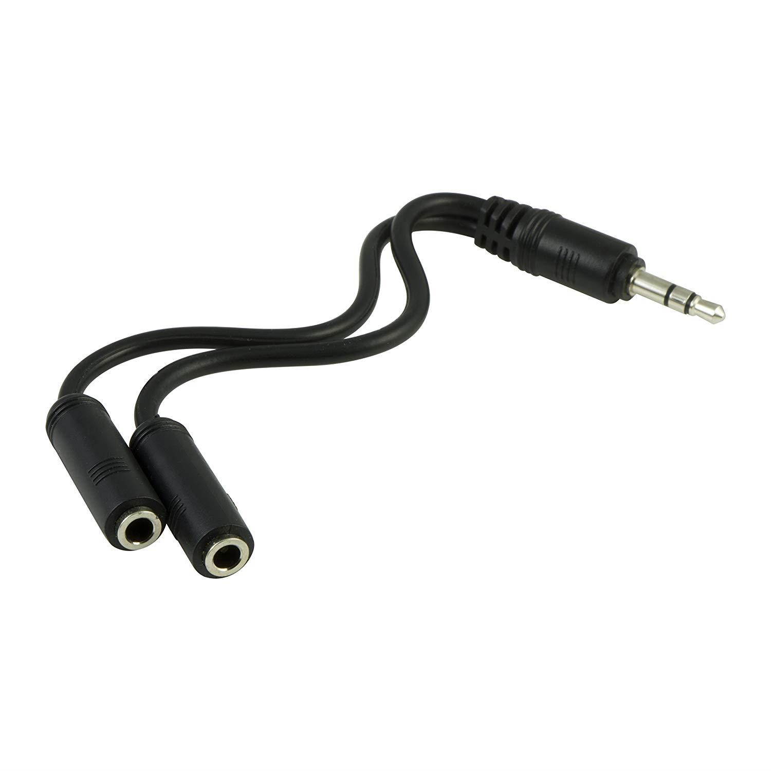 GE Universal Audio Extension Kit, 3.5mm Plugs and Coiled Extension Cable, for use with Headphones, Stereos, Smartphones, Tablets and Sounds Systems, 33612