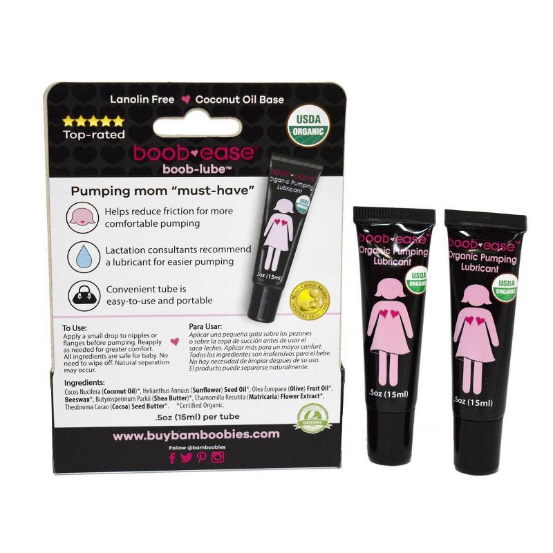 Bamboobies Organic Pumping Lubricant - 2pk