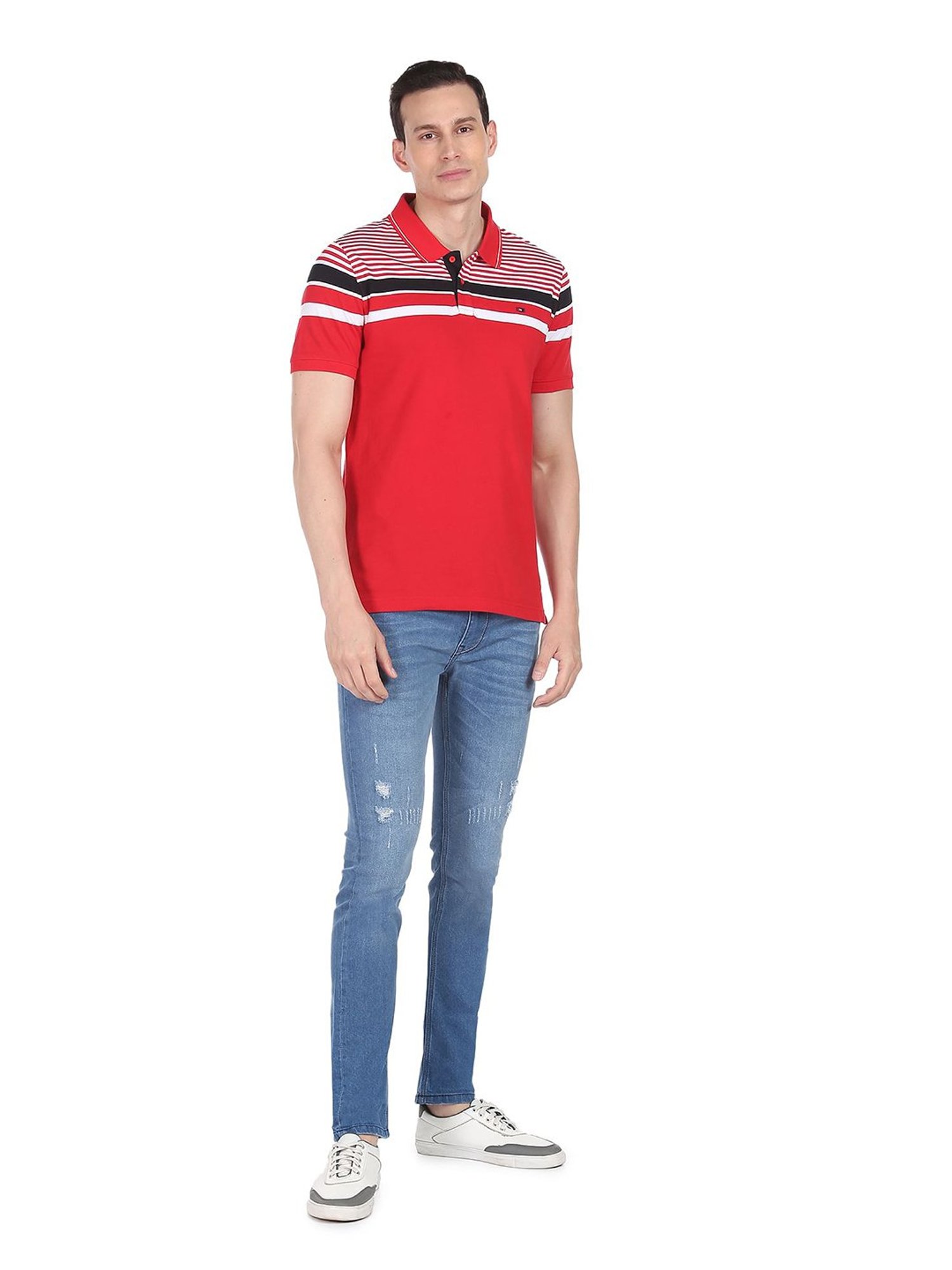 AD by Arvind Red Polo T-Shirt