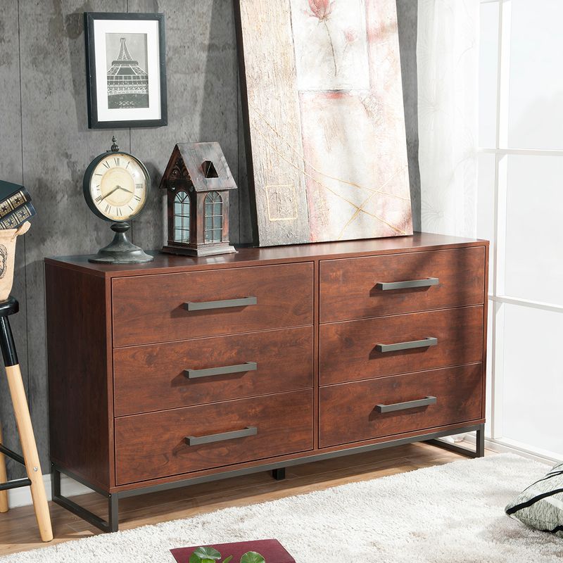Madison 6 Drawer Dresser Reclaimed Cherry - loft607