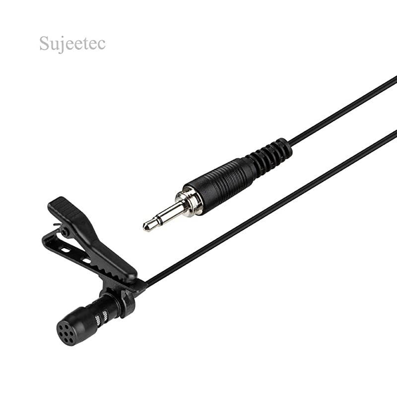 Lapel Microphone Lavalier Clip on Cardioid Condenser Mic for Wireless System Bodypack Transmitter 35mm Male Screw Lock Plug