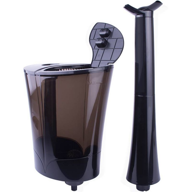 Air Innovations 1.6 Gal Top-Fill Ultrasonic Humidifier with Aroma Tray Black