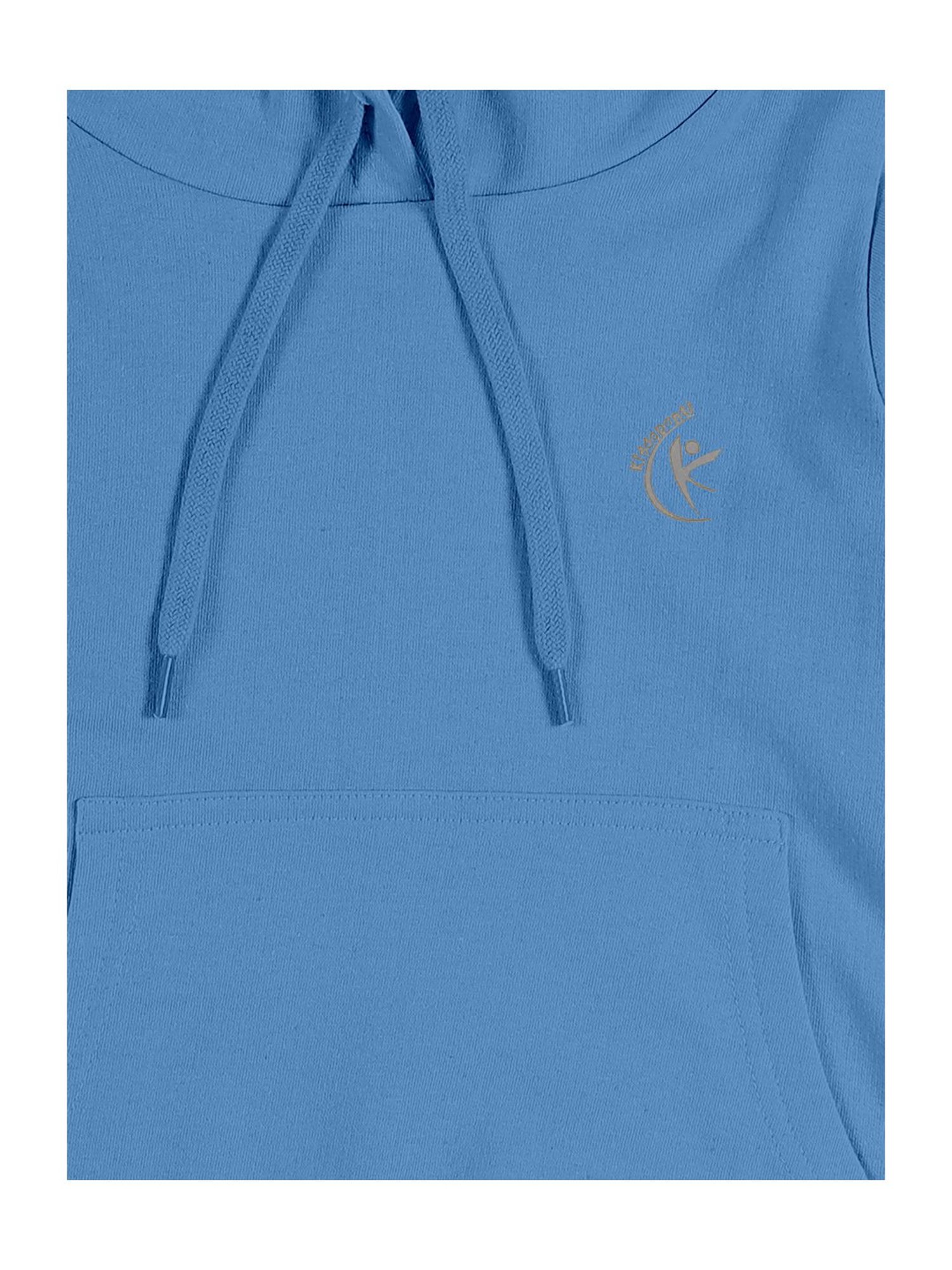 Kiddopanti Kids Blue & Black Solid Full Sleeves Sweatshirt with Trackpants