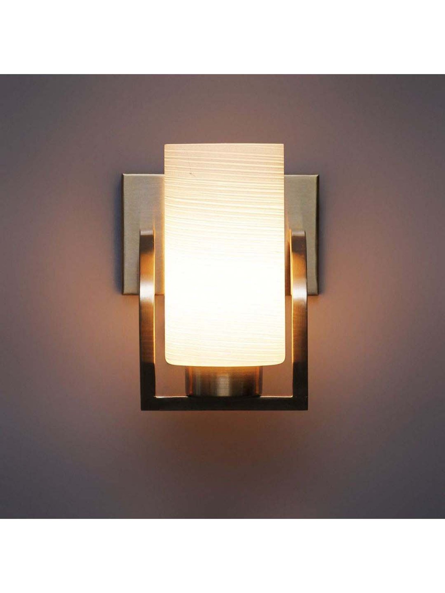 Kapoor E Illuminations White Glass Wall Light