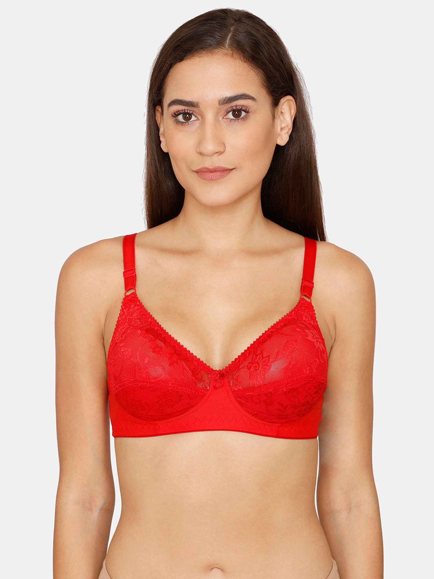 Coucou by Zivame Red Non-Wired Padded Bra