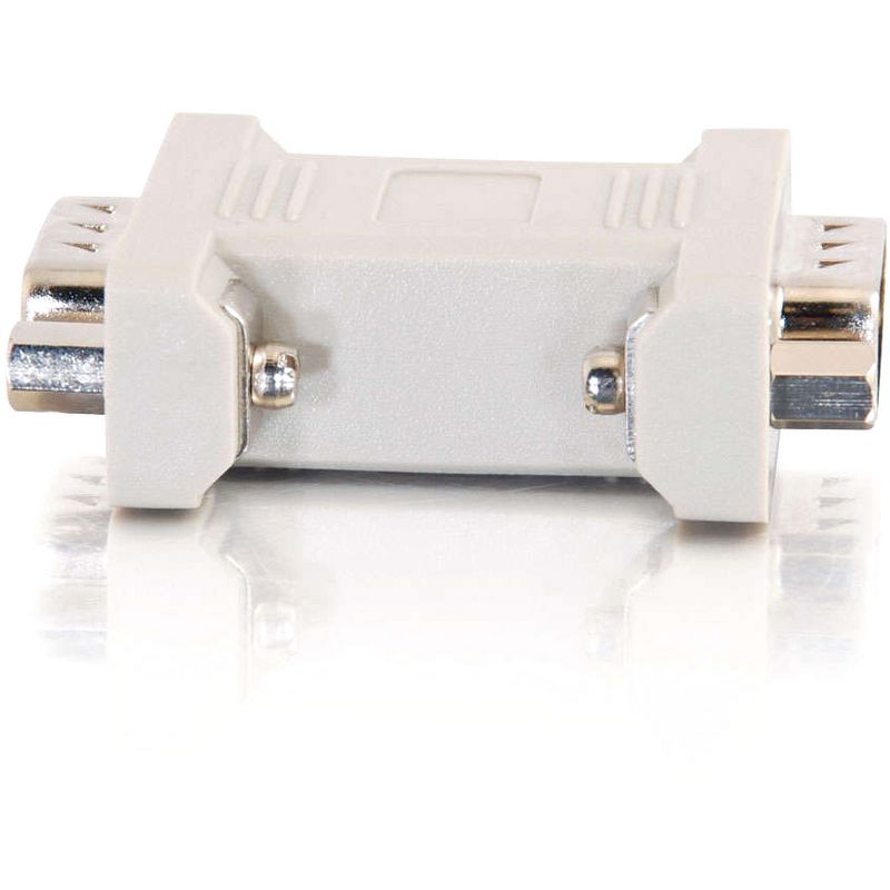 C2G DB9 Male to DB9 Female Port Saver Adapter - 1 x DB-9 Female - 1 x DB-9 Male - Beige