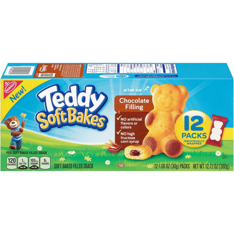 Teddy SoftBakes Snacks Chocolate Filling - 12ct/1.06oz