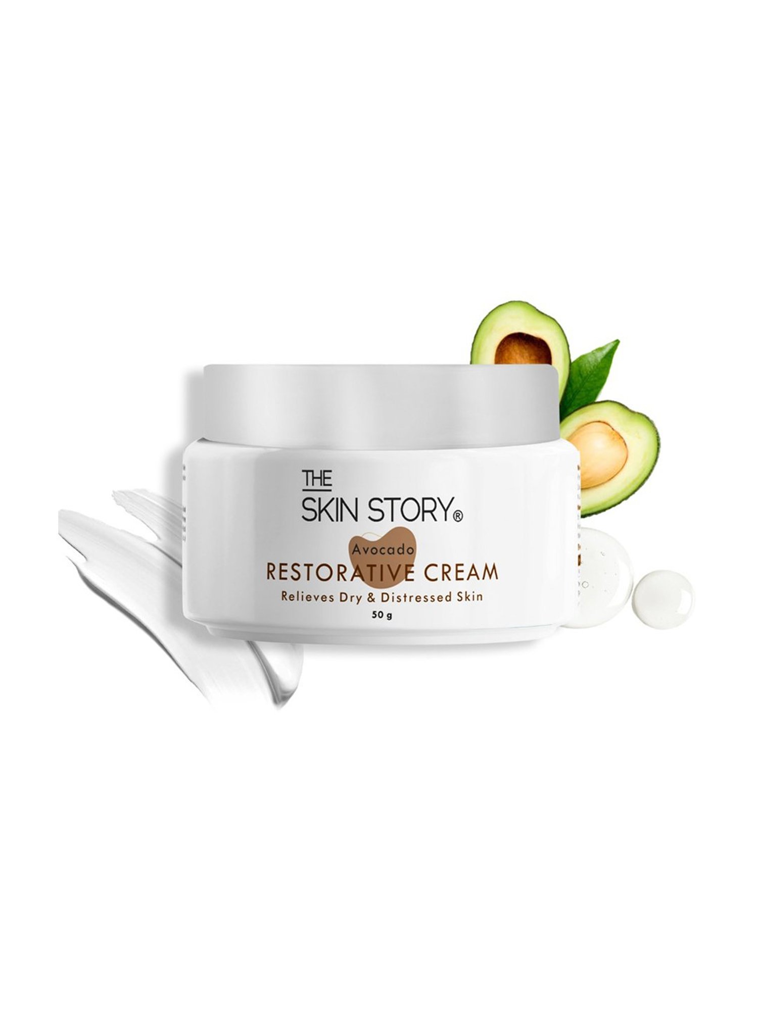 The Skin Story Avocado Restorative Cream for Relieves Dry & Distressed Skin - 50 gm