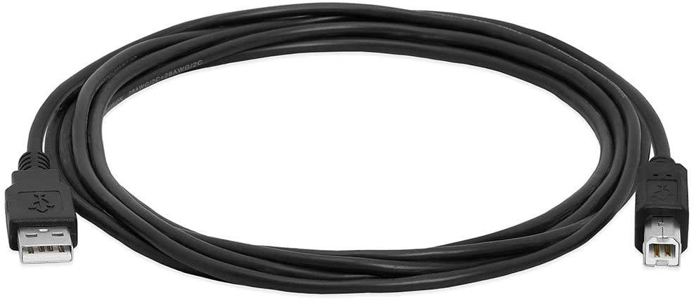 Cmple - USB Printer Cable USB 2.0 A Male to B Male USB Cord for Printers Scanners External Hard Drives Camera 10 Feet (Black)