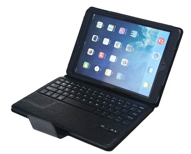 For Apple iPad Air2  5th Gen Bluetooth Keyboard Wireless Leather Case Cover Black white red pink