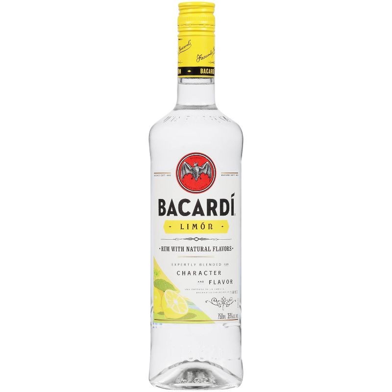 Bacardi Limon Citrus Flavored Rum - 750ml Bottle