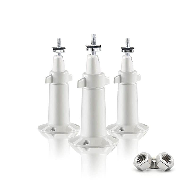 Security Wall Mount-Indoor/Outdoor Mount for Arlo, Arlo pro, Arlo pro2, Arlo Ultra Surveillance Camera with 1/4 Screw Head (White)