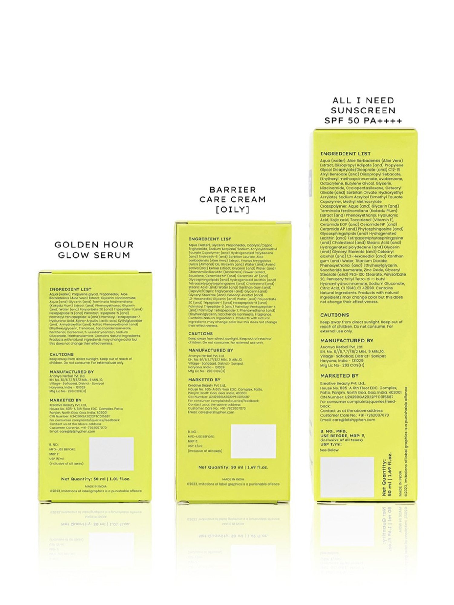 Hyphen Skincare Routine Set for Oily Skin