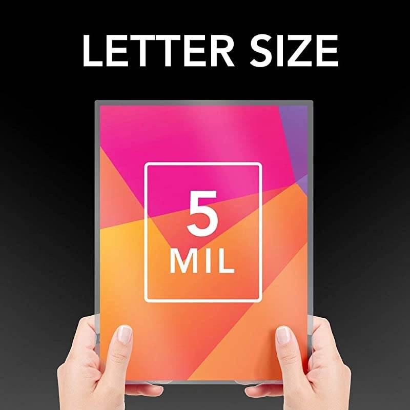 Laminating Sheets Thermal Laminating Pouches Letter Size 5mil HeatSeal UltraClear 100 Pack 3200404