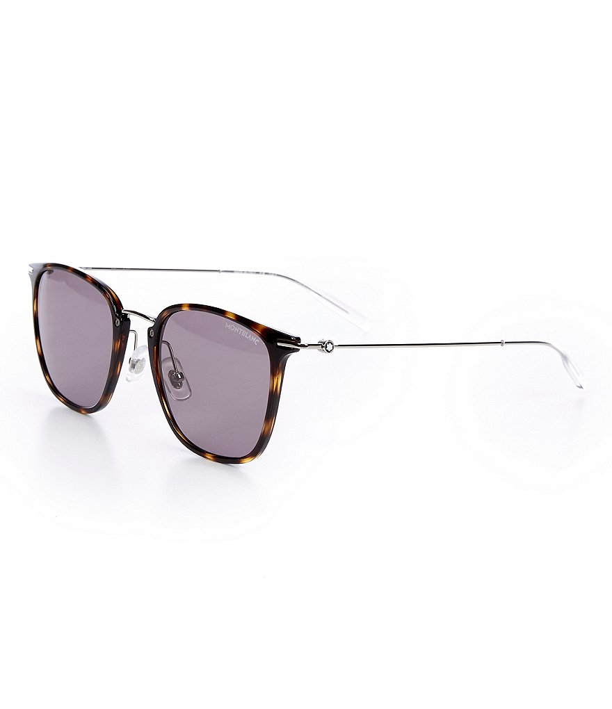 Montblanc Men's Mb0157sa 53mm Sunglasses