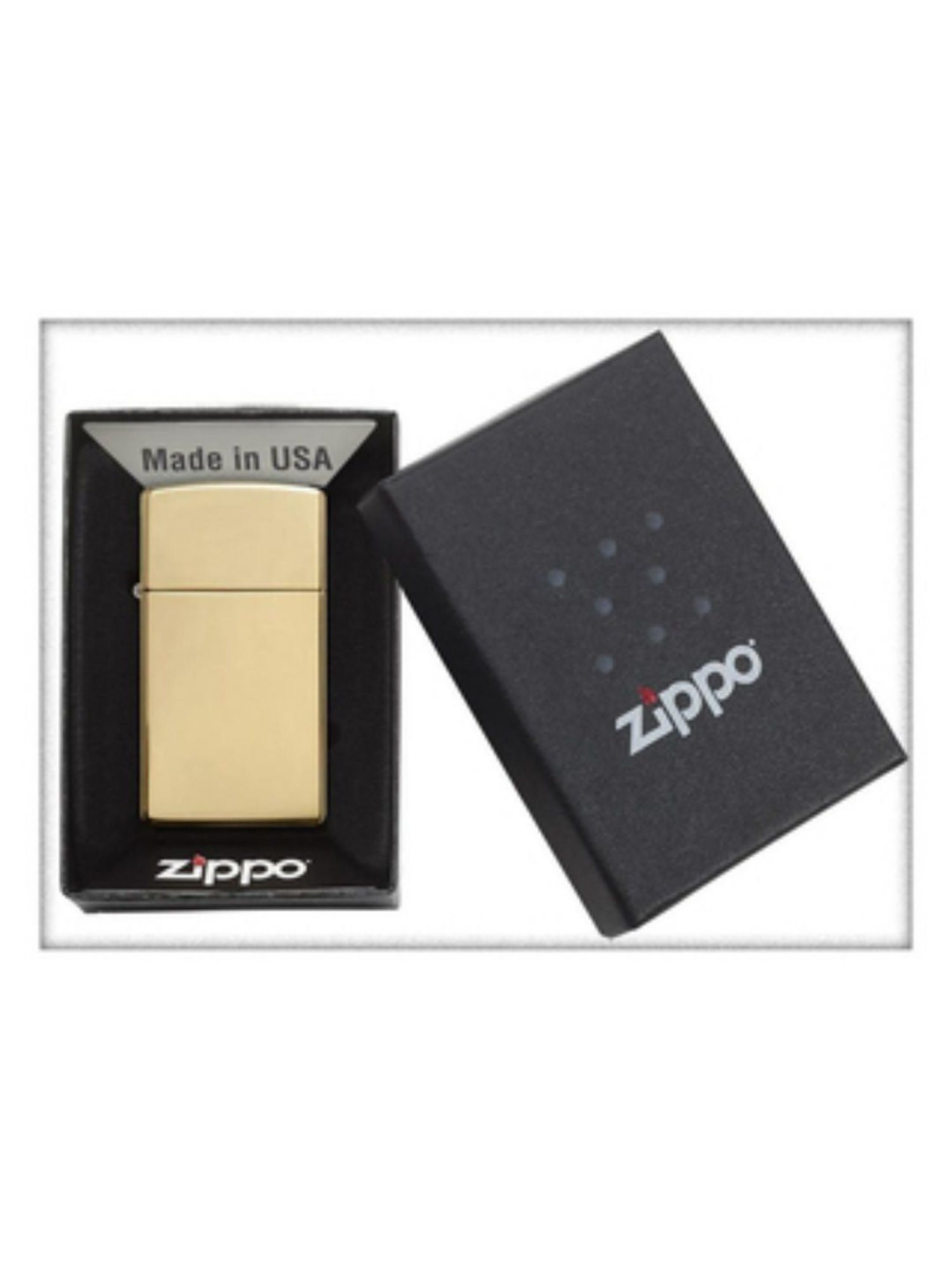 Zippo Metallic Brown Brass Pocket Lighter