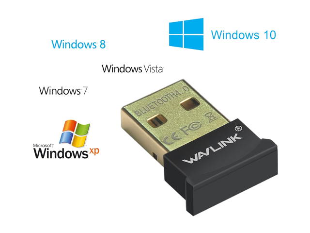 Wavlink Nano Wireless Bluetooth CSR 4.0 Dongle Adapter Bluetooth V4.0 USB Adapter CSR Chip Dongle Stick EDR USB 2.0 Dual-Mode Support Bluetooth Voice data/Music/Printer for laptop/Pad/Headser/BTMpblie