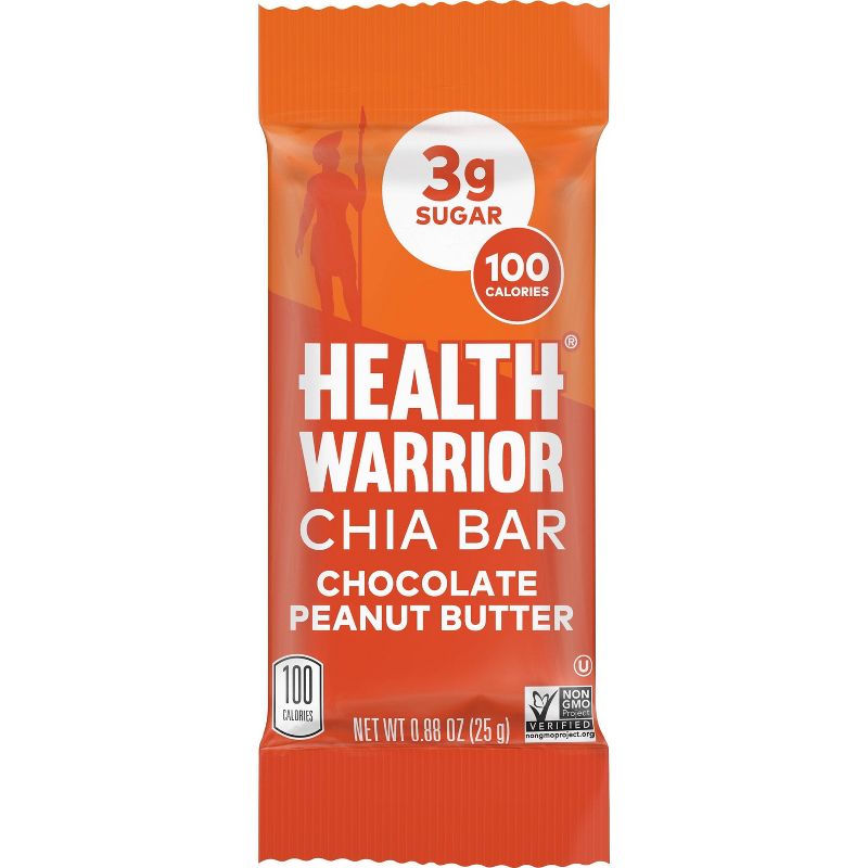 Health Warrior Chia Bars Chocolate Peanut Butter - 5ct