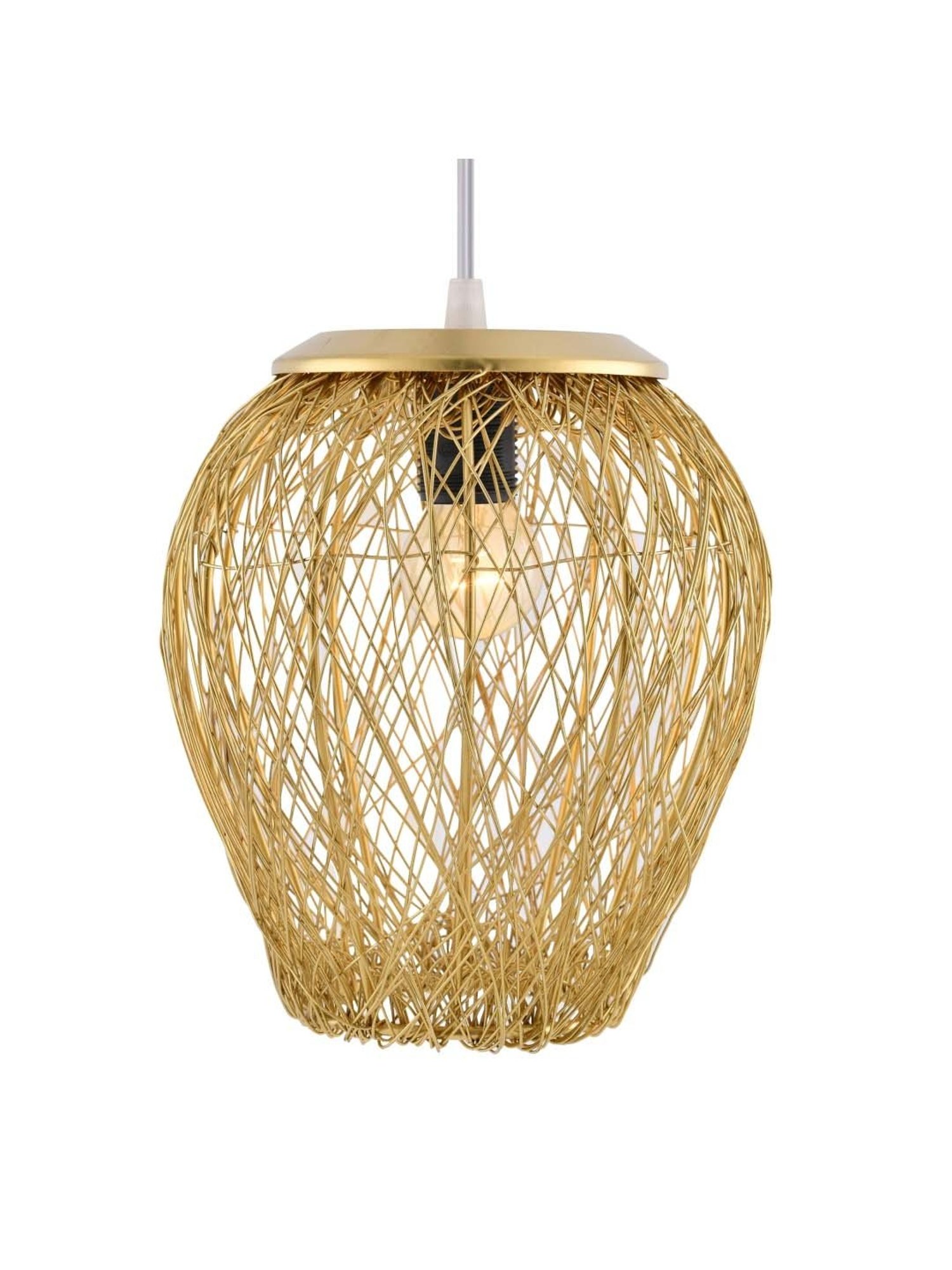 Homesake Golden Metal Pendant Light - Set of 1