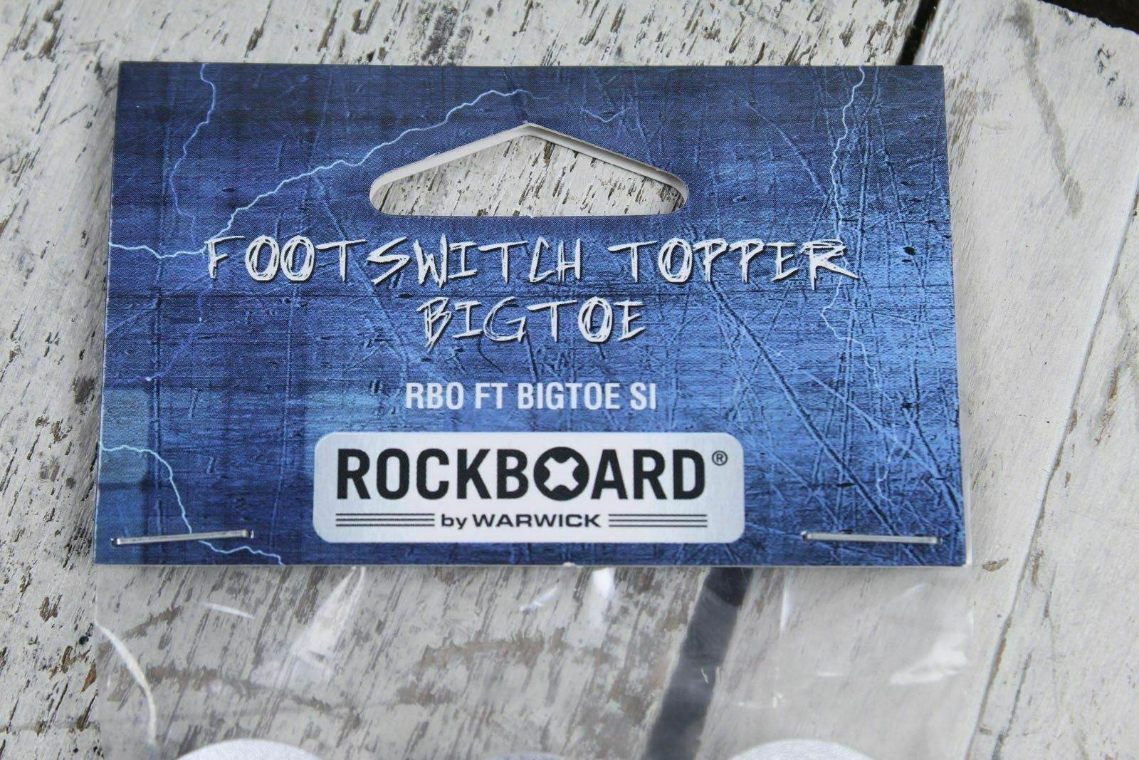 RockBoard by Warwick RBO FT BIGTOE SI BigToe 3 Piece Footswitch Topper Silver