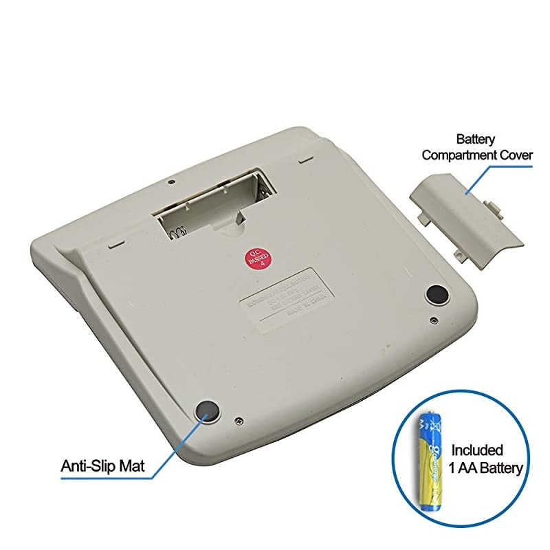 Office Calculator, Solar and Battery Dual Power, Metal Surface 12 Digit Calculators Large Display Big LCD,and Large Button