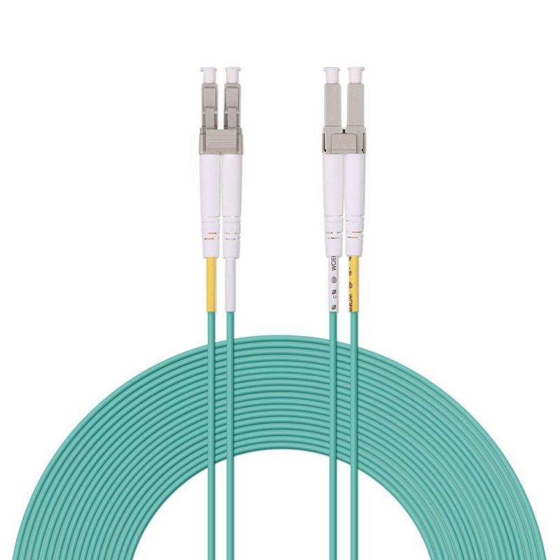 Fiber Optic Cable LC-LC 9/125 Duplex Single-Mode Fiber Cable Yellow 5 meters