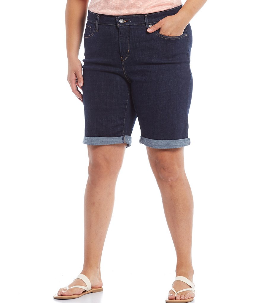 Levi's Plus Size Shaping Rolled Cuff Bermuda Shorts