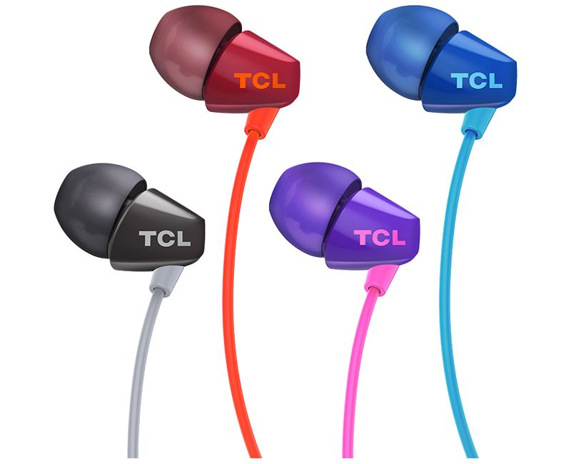 TCL SOCL100 Ocean Blue In-ear Headphones - Stereo - Mini-phone - Wired - 16 Ohm - 10 Hz - 22 kHz - Earbud - Binaural - In-ear - 3.94 ft Cable