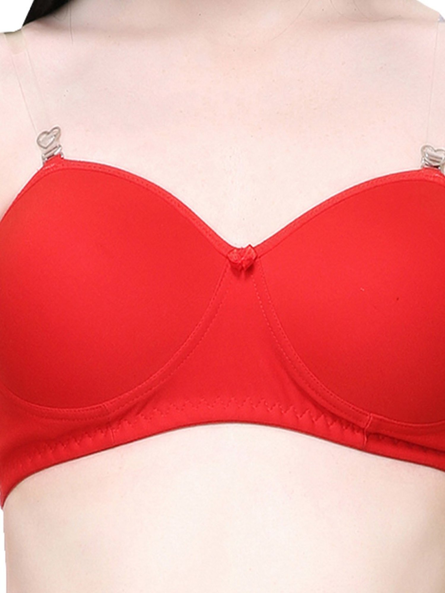 Lady Lyka Multicolor Non Wired Padded T-Shirt Bra (Pack Of 2)