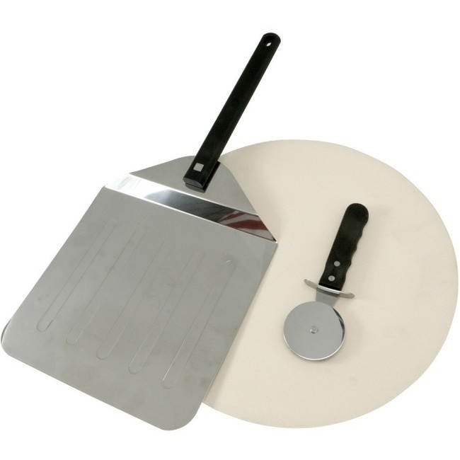 MR BAR B Q 06187Y 3Piece Pizza Stone Kit