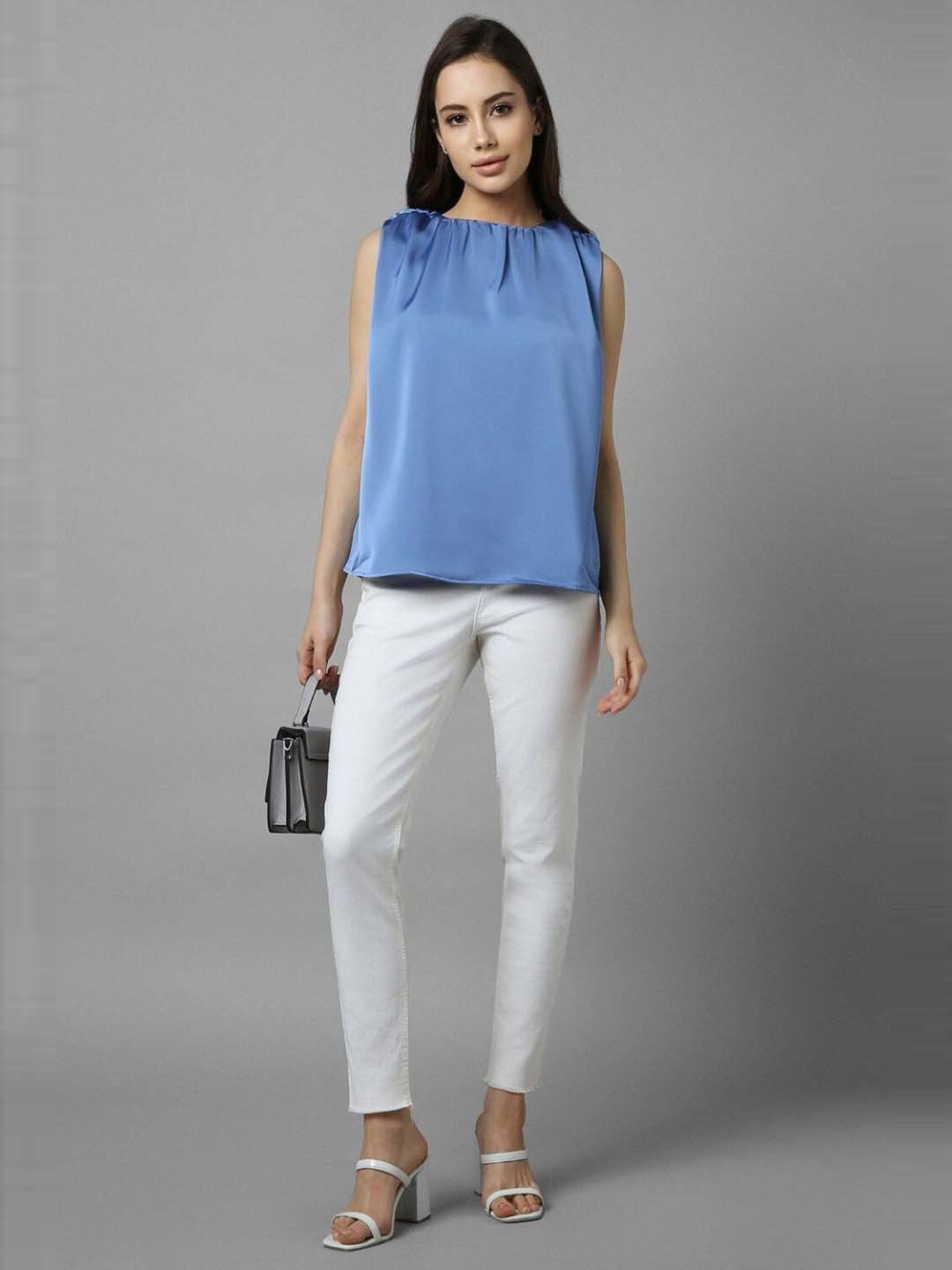 Allen Solly Blue Regular Fit Top