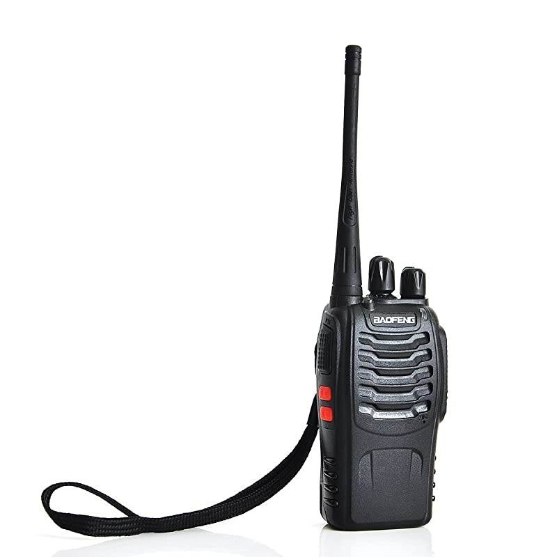 BF888S UHF FM Transceiver High Illumination Flashlight Walkie Talkie TwoWay Radio