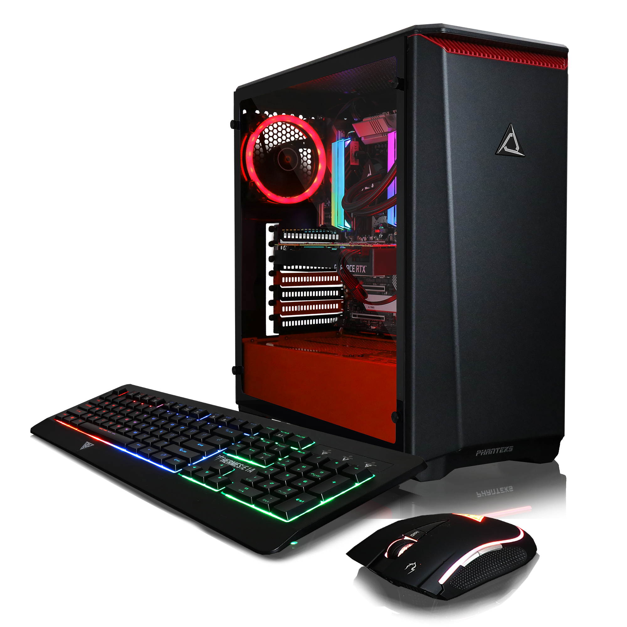 CLX SET VR-Ready Gaming Desktop - Liquid Cooled Intel Core i9 10900X 3.7Ghz 10-Core Processor, 32GB DDR4 Memory, GeForce RTX 3070 8GB GDDR6 Graphics, 480GB SSD, 3TB HDD, WiFi, Windows 10 Home 64-bit