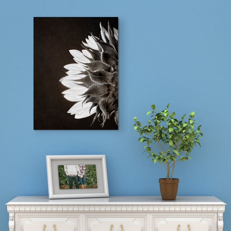 24"x36" Sunflower Profile By Ilona Wellman Art On Canvas - Fine Art Canvas