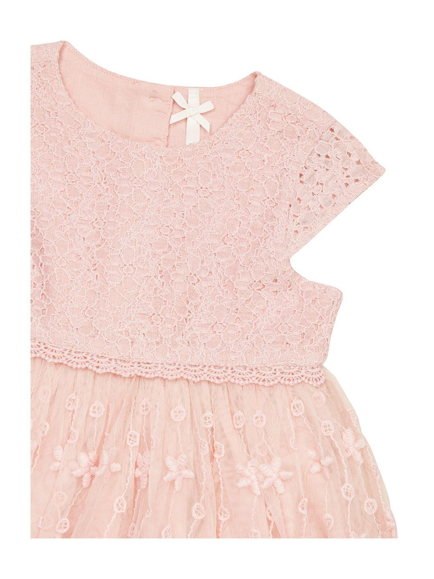 H by Hamleys Kids Pink Self Design Dress