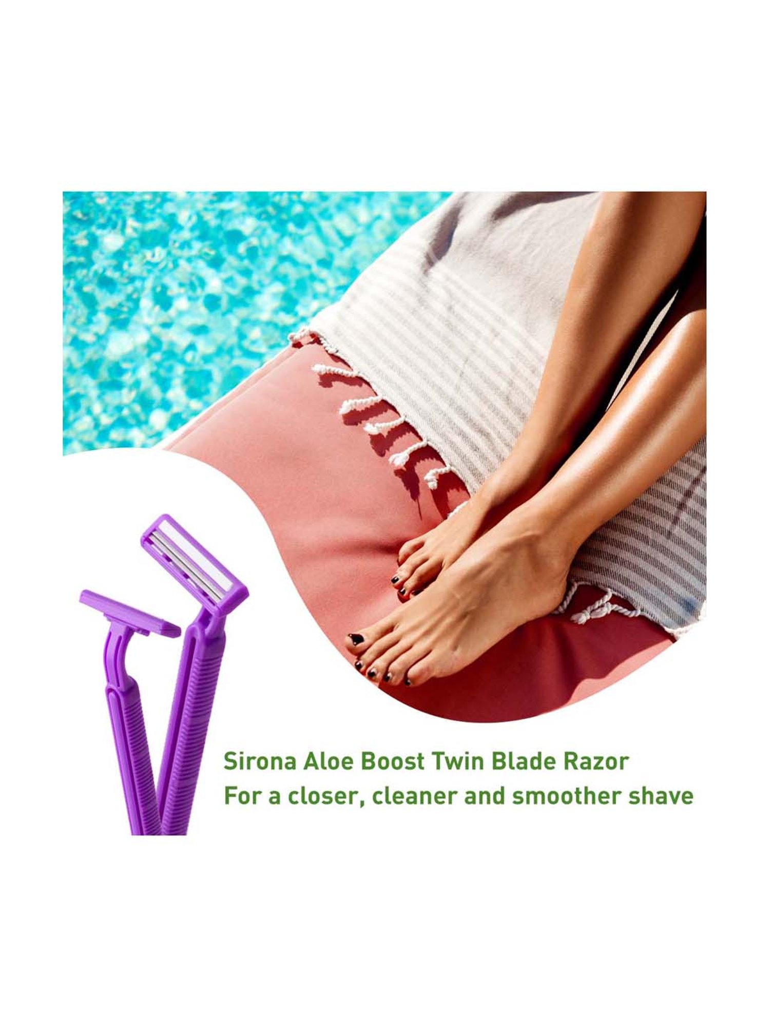 Sirona Reusable Eyebrow & Face Razor - 3 Pcs with Disposable Hair Removal Razor - 5 Pcs